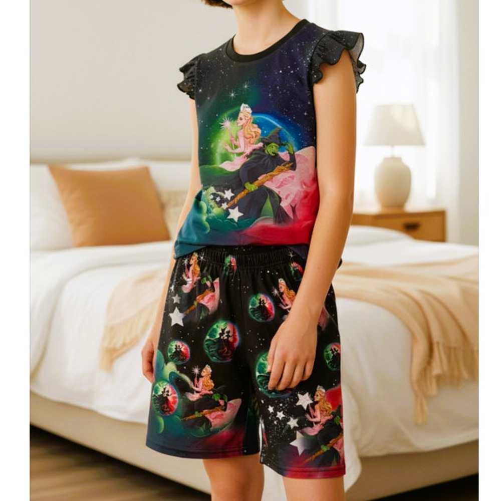 BRAND NEW ~ 2 Piece Girls Disney Wicked Pajamas ~ Youth Size 10 (9-11 yrs)